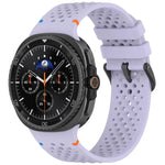 Dây đồng hồ silicone thoáng khí tổ ong khóa đen hợp kim xDfind, Dành cho Samsung Galaxy Watch8 / Watch8 Classic