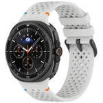 Dây đồng hồ silicone thoáng khí tổ ong khóa đen hợp kim xDfind, Dành cho Samsung Galaxy Watch8 / Watch8 Classic