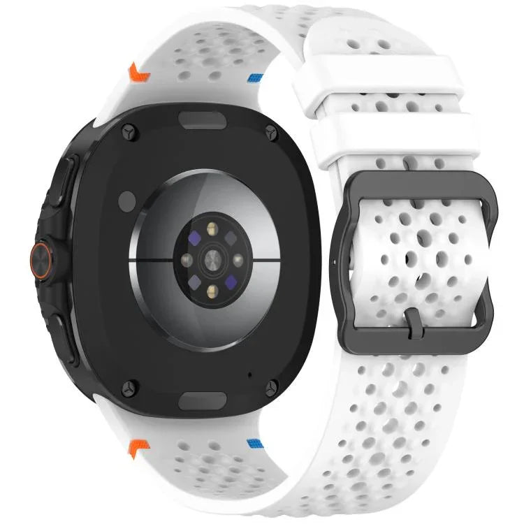 Dây đồng hồ silicone thoáng khí tổ ong khóa đen dạng thang xDfind, Dành cho Samsung Galaxy Watch8 / Watch8 Classic