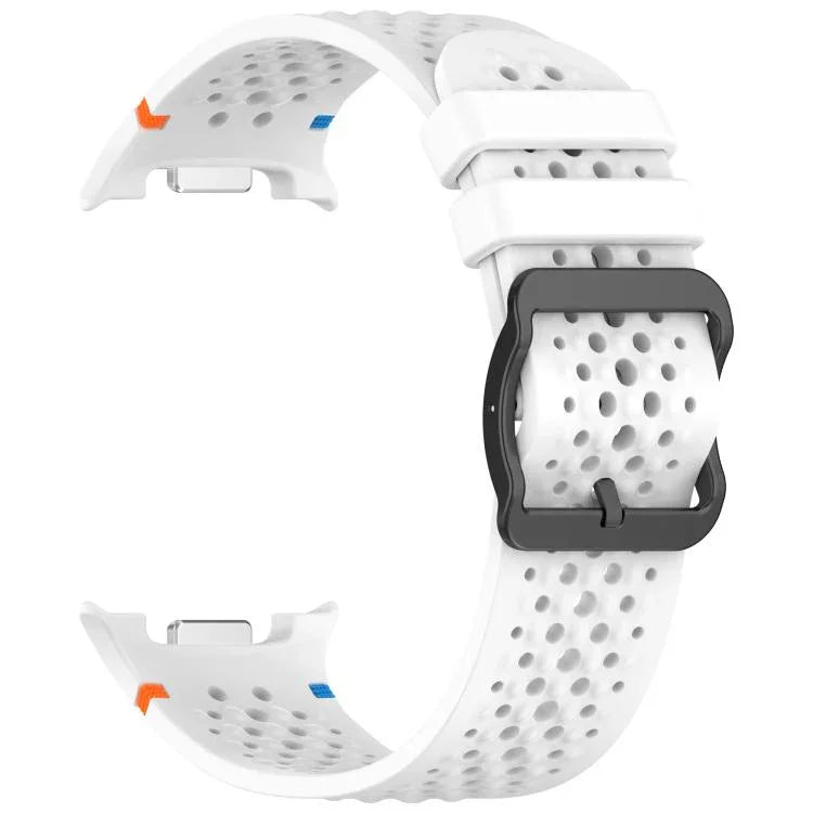 Dây đồng hồ silicone thoáng khí tổ ong khóa đen dạng thang xDfind, Dành cho Samsung Galaxy Watch8 / Watch8 Classic