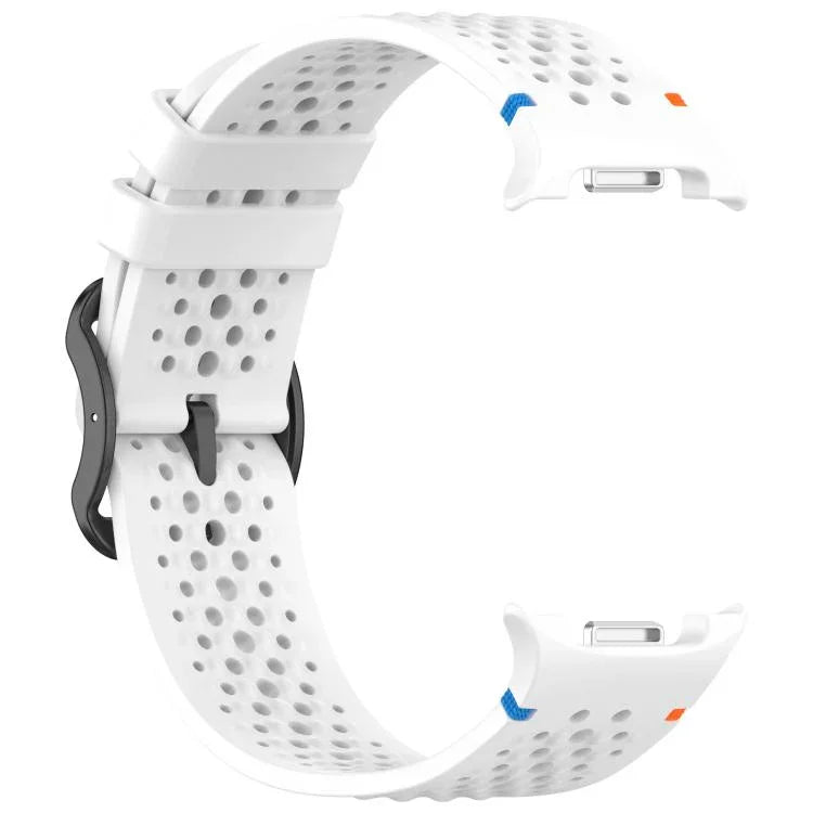 Dây đồng hồ silicone thoáng khí tổ ong khóa đen dạng thang xDfind, Dành cho Samsung Galaxy Watch8 / Watch8 Classic