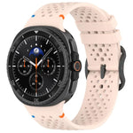 Dây đồng hồ silicone thoáng khí tổ ong khóa đen dạng thang xDfind, Dành cho Samsung Galaxy Watch8 / Watch8 Classic