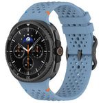 Dây đồng hồ silicone thoáng khí tổ ong khóa đen dạng thang xDfind, Dành cho Samsung Galaxy Watch8 / Watch8 Classic