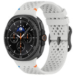 Dây đồng hồ silicone thoáng khí tổ ong khóa đen dạng thang xDfind, Dành cho Samsung Galaxy Watch8 / Watch8 Classic