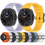 Dây đồng hồ silicone thoáng khí tổ ong khóa đen dạng thang xDfind, Dành cho Samsung Galaxy Watch8 / Watch8 Classic