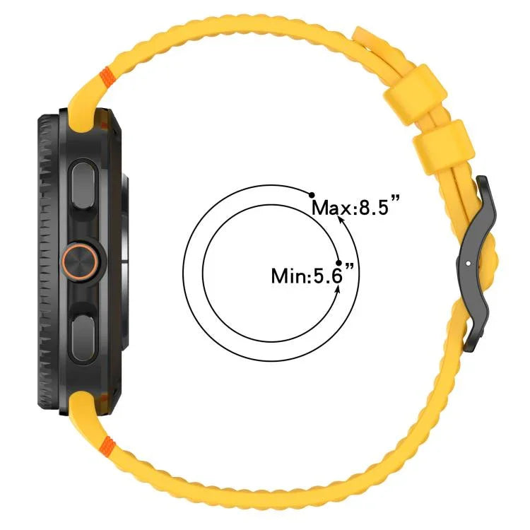 Dây đồng hồ silicone thoáng khí tổ ong khóa đen dạng thang xDfind, Dành cho Samsung Galaxy Watch8 / Watch8 Classic