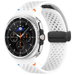 Dây đồng hồ silicone thoáng khí tổ ong khóa đen từ tính xDfind, Dành cho Samsung Galaxy Watch8 / Watch8 Classic