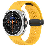 Dây đồng hồ silicone thoáng khí tổ ong khóa đen từ tính xDfind, Dành cho Samsung Galaxy Watch8 / Watch8 Classic