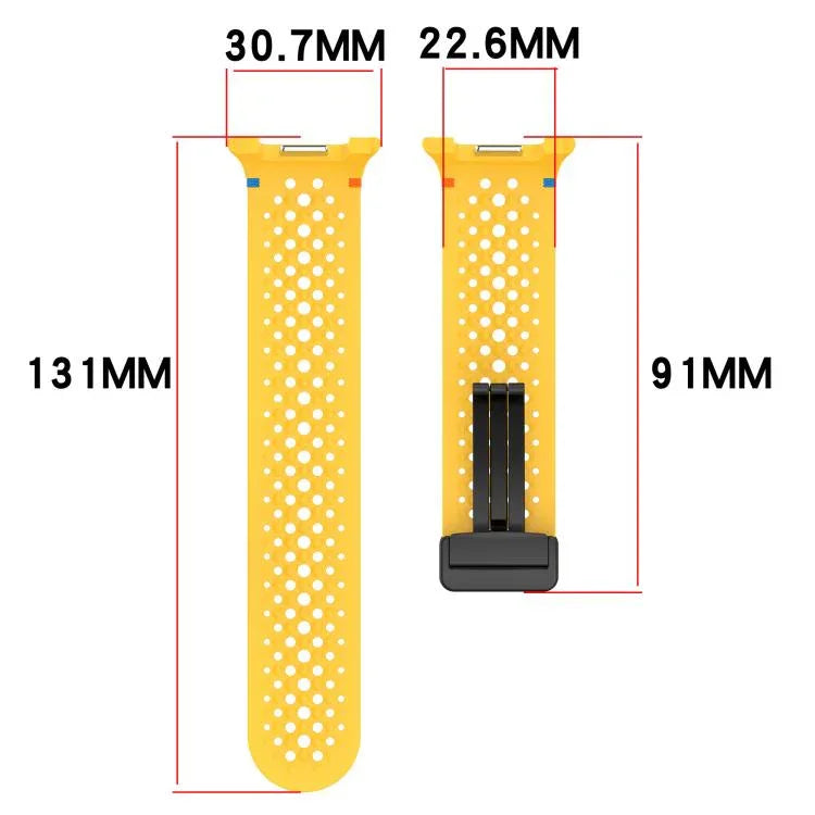 Dây đồng hồ silicone thoáng khí tổ ong khóa đen từ tính xDfind, Dành cho Samsung Galaxy Watch8 / Watch8 Classic