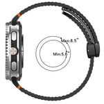 Dây đồng hồ silicone thoáng khí tổ ong khóa đen từ tính xDfind, Dành cho Samsung Galaxy Watch8 / Watch8 Classic