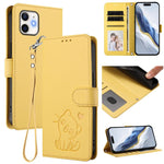 Ốp điện thoại da hình mèo trái tim nổi kèm dây đeo tay, dành cho iPhone 11 Pro Max, iPhone 11, iPhone 11 Pro, iPhone X / XS