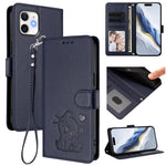 Ốp điện thoại da hình mèo trái tim nổi kèm dây đeo tay, dành cho iPhone 11 Pro Max, iPhone 11, iPhone 11 Pro, iPhone X / XS