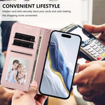 Ốp điện thoại da hình mèo trái tim nổi kèm dây đeo tay, dành cho iPhone XR, iPhone XS Max, iPhone 7 Plus / 8 Plus