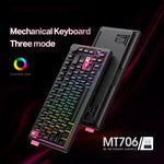 Bàn phím cơ ba chế độ thay nóng 81 phím ONIKUMA MT706, MT706