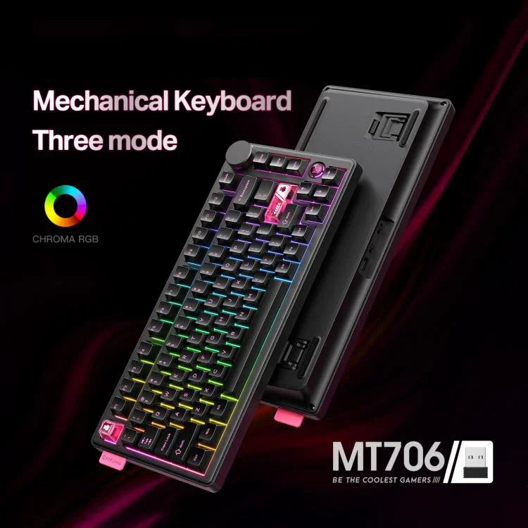 Bàn phím cơ ba chế độ thay nóng 81 phím ONIKUMA MT706, MT706
