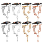 Dây Đeo Đồng Hồ Kim Loại Hình Xương Đính Kim Cương, Dành Cho Apple Watch 46mm / 49mm / 45mm / 44mm, Dành Cho Apple Watch 42mm / 41mm / 40mm / 38mm