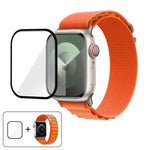 Dây Đeo Đồng Hồ Nylon Vòng Khóa Với Màng Cong 3D, Dành Cho Apple Watch Series 10 42mm