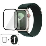 Dây Đeo Đồng Hồ Nylon Vòng Khóa Với Màng Cong 3D, Dành Cho Apple Watch Series 10 42mm