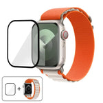 Dây Đeo Đồng Hồ Nylon Vòng Khóa Với Màng Cong 3D, Dành Cho Apple Watch Series 40mm
