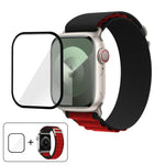 Dây Đeo Đồng Hồ Nylon Vòng Khóa Với Màng Cong 3D, Dành Cho Apple Watch Series 40mm