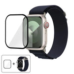Dây Đeo Đồng Hồ Nylon Vòng Khóa Với Màng Cong 3D, Dành Cho Apple Watch Series 40mm
