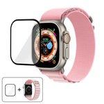 Dây Đeo Đồng Hồ Nylon Vòng Khóa Với Màng Cong 3D, Dành Cho Apple Watch Ultra 2 / 1 49mm