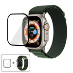 Dây Đeo Đồng Hồ Nylon Vòng Khóa Với Màng Cong 3D, Dành Cho Apple Watch Ultra 2 / 1 49mm