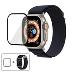 Dây Đeo Đồng Hồ Nylon Vòng Khóa Với Màng Cong 3D, Dành Cho Apple Watch Ultra 2 / 1 49mm