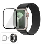 Dây đồng hồ nylon khóa vòng với phim cong 3D, Dành cho Apple Watch Series 42mm
