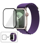 Dây đồng hồ nylon khóa vòng với phim cong 3D, Dành cho Apple Watch Series 42mm