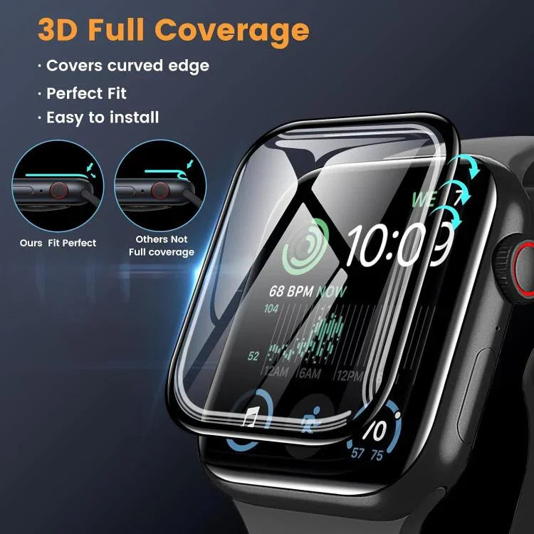 Dây Đeo Đồng Hồ Nylon Vòng Khóa Với Màng Cong 3D, Dành Cho Apple Watch Series 44mm