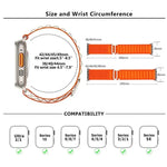 Dây đồng hồ nylon khóa vòng với phim cong 3D, Dành cho Apple Watch Series 38mm