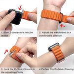 Dây Đeo Đồng Hồ Nylon Vòng Khóa Với Màng Cong 3D, Dành Cho Apple Watch Ultra 2 / 1 49mm