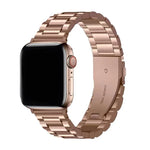 Dây đồng hồ thép không gỉ ba hạt với phim cong 3D, Dành cho Apple Watch Series 42mm