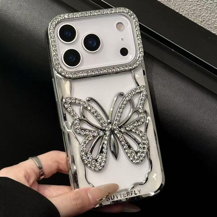 Ốp lưng điện thoại TPU mạ điện hình bướm rỗng, dành cho iPhone 17 Pro Max, iPhone 17 Pro, iPhone 17, iPhone 16 Pro Max, iPhone 16 Pro, iPhone 16 Plus, iPhone 16, iPhone 15 Pro Max, iPhone 15 Pro, iPhone 15 Plus