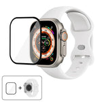 Dây đồng hồ silicone khóa bướm với phim cong 3D, Dành cho Apple Watch Series 40mm, Dành cho Apple Watch Ultra 2 / 1 49mm, Dành cho Apple Watch Series 45mm