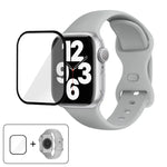 Dây đồng hồ silicone khóa bướm với phim cong 3D, Dành cho Apple Watch Series 40mm, Dành cho Apple Watch Ultra 2 / 1 49mm, Dành cho Apple Watch Series 45mm