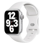 Dây đồng hồ silicone khóa bướm với phim cong 3D, Dành cho Apple Watch Series 41mm, Dành cho Apple Watch Series 38mm, Dành cho Apple Watch Series 42mm
