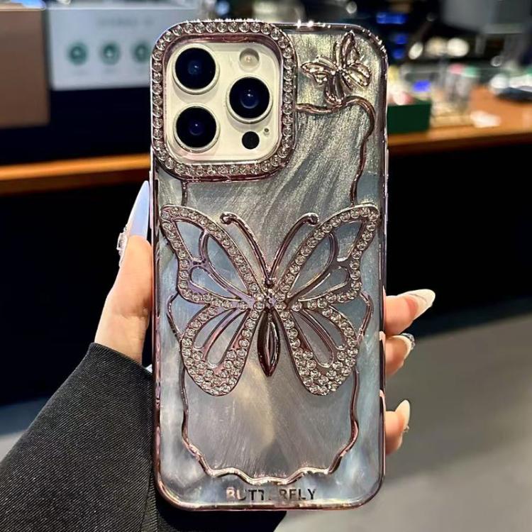 Ốp lưng điện phân TPU hình bướm với bìa cứng epoxy, dành cho iPhone 14, iPhone 14 Pro, iPhone 14 Pro Max, iPhone 13 Pro Max, iPhone 13 Pro, iPhone 13