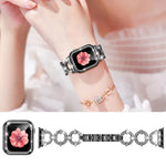 xDfind O-shaped Diamond Metal Watch Band with Tempered Film Integrated PC Cover, For Apple Watch Series 10 46mm, For Apple Watch Series 10 42mm, For Apple Watch Series 44mm, For Apple Watch Series 40mm, For Apple Watch Ultra 2 / 1 49mm                 ...