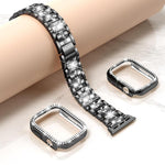 xDfind Diamond Jewelry Metal Watch Band with Case, For Apple Watch Series 10 46mm, For Apple Watch Series 10 42mm, For Apple Watch Series 44mm, For Apple Watch Series 40mm, For Apple Watch Ultra 2 / 1 49mm, For Apple Watch Series 45mm                  ...
