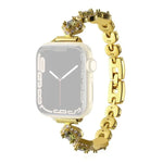 Dây đồng hồ kim loại kim cương cỏ bốn lá xDfind, Dành cho Apple Watch 42 / 44 / 45 / 46 / 49mm, Dành cho Apple Watch 38 / 40 / 41 / S10 42mm