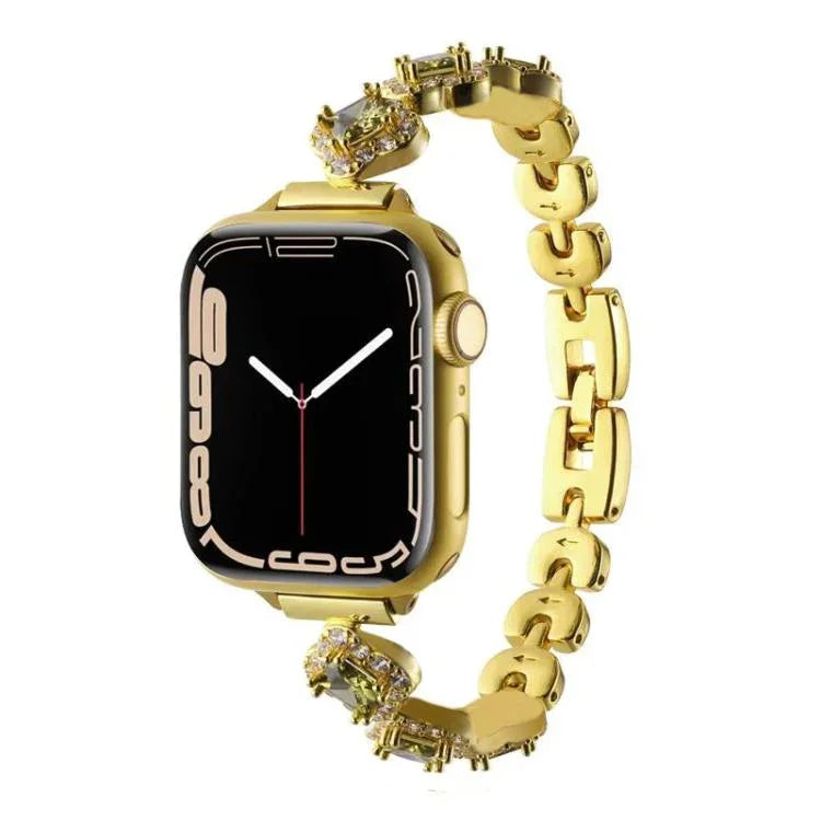 Dây đồng hồ kim loại kim cương cỏ bốn lá xDfind, Dành cho Apple Watch 42 / 44 / 45 / 46 / 49mm, Dành cho Apple Watch 38 / 40 / 41 / S10 42mm