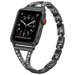 Dây đồng hồ thép không gỉ kim cương xương cá xDfind, Dành cho Apple Watch 42 / 44 / 45 / 46 / 49mm, Dành cho Apple Watch 38 / 40 / 41 / S10 42mm