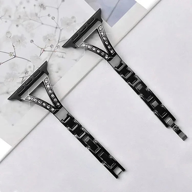 Dây đồng hồ thép không gỉ kim cương xương cá xDfind, Dành cho Apple Watch 42 / 44 / 45 / 46 / 49mm, Dành cho Apple Watch 38 / 40 / 41 / S10 42mm