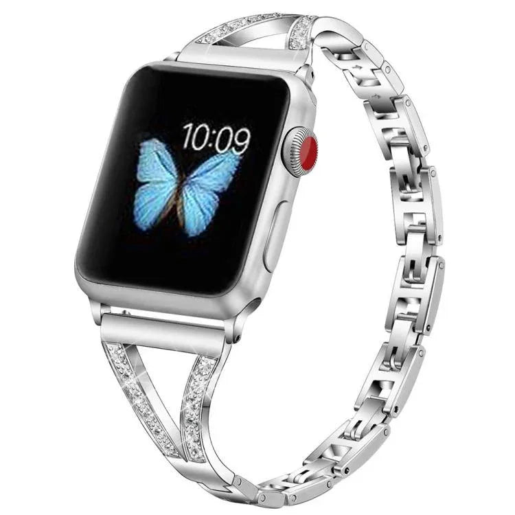 Dây đồng hồ thép không gỉ kim cương xương cá xDfind, Dành cho Apple Watch 42 / 44 / 45 / 46 / 49mm, Dành cho Apple Watch 38 / 40 / 41 / S10 42mm