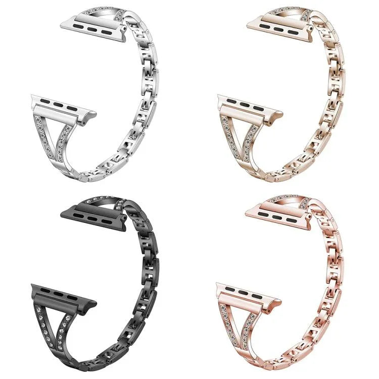 Dây đồng hồ thép không gỉ kim cương xương cá xDfind, Dành cho Apple Watch 42 / 44 / 45 / 46 / 49mm, Dành cho Apple Watch 38 / 40 / 41 / S10 42mm