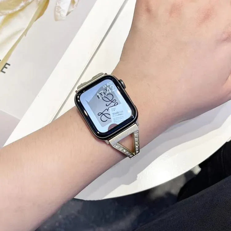 Dây đồng hồ thép không gỉ kim cương xương cá xDfind, Dành cho Apple Watch 42 / 44 / 45 / 46 / 49mm, Dành cho Apple Watch 38 / 40 / 41 / S10 42mm