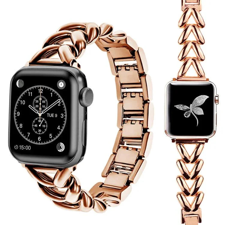 Dây đồng hồ kim loại hình chữ V xDfind, Dành cho Apple Watch 42 / 44 / 45 / 46 / 49mm, Dành cho Apple Watch 38 / 40 / 41 / S10 42mm