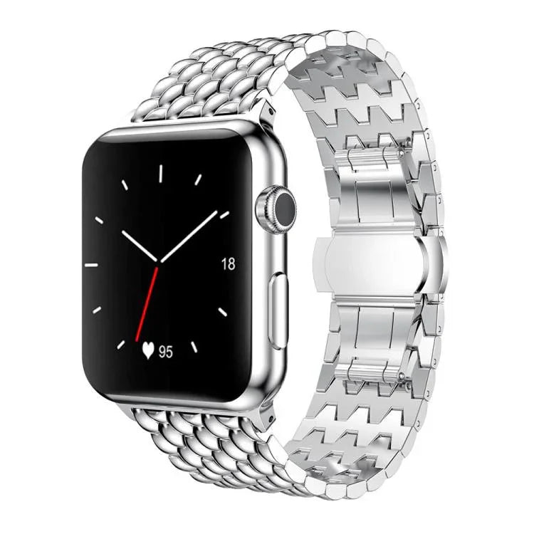 Dây đồng hồ kim loại họa tiết rồng xDfind, Dành cho Apple Watch 42 / 44 / 45 / 46 / 49mm, Dành cho Apple Watch 38 / 40 / 41 / S10 42mm